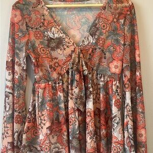 Floral Long Sleeve Blouse